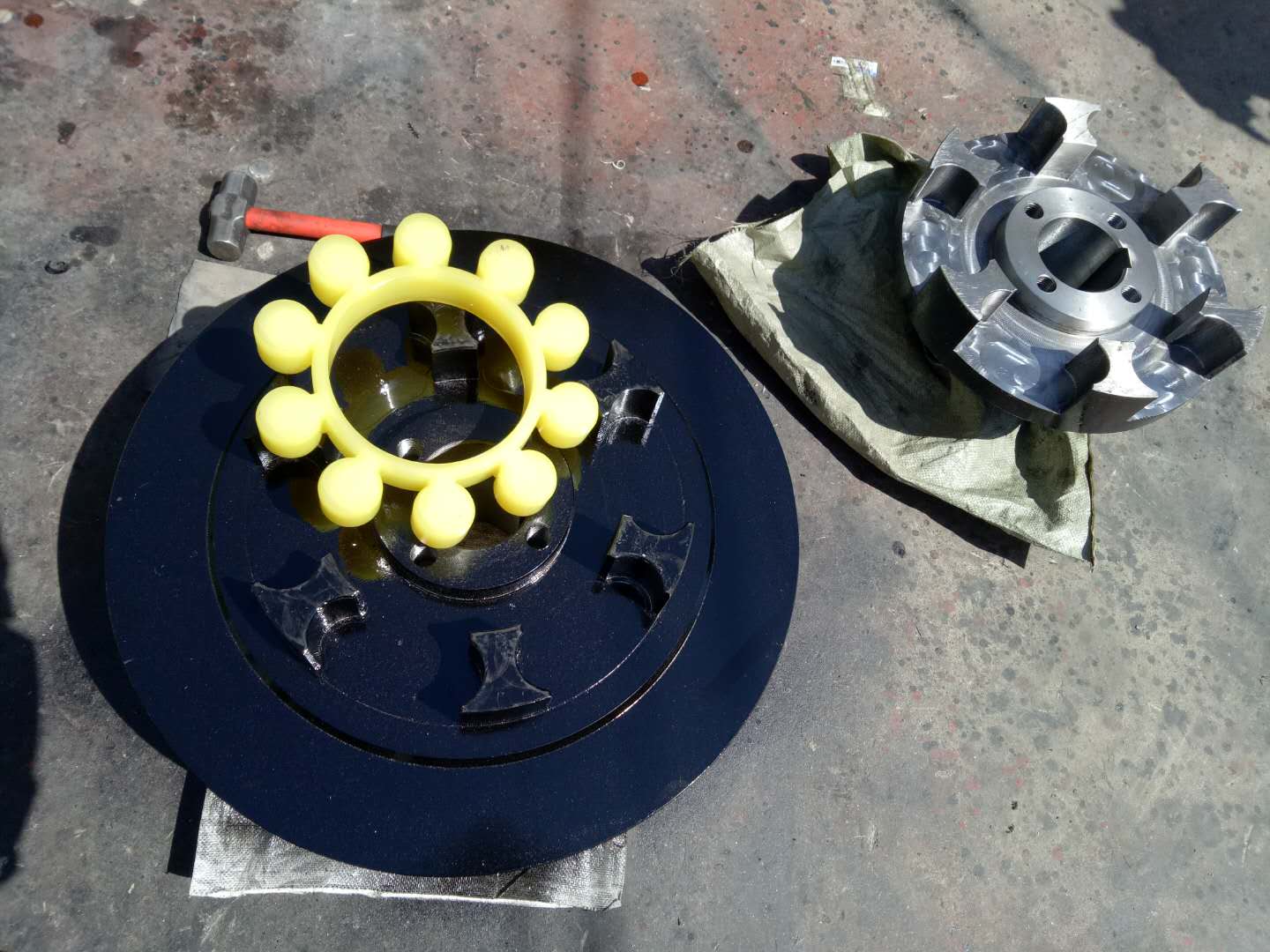 MLPK型帶制動盤梅花形彈性聯軸器